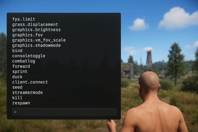 【Rust】知らなきゃ損！プレイヤーが使える便利コマンドまとめ【最新版】 - osamungames